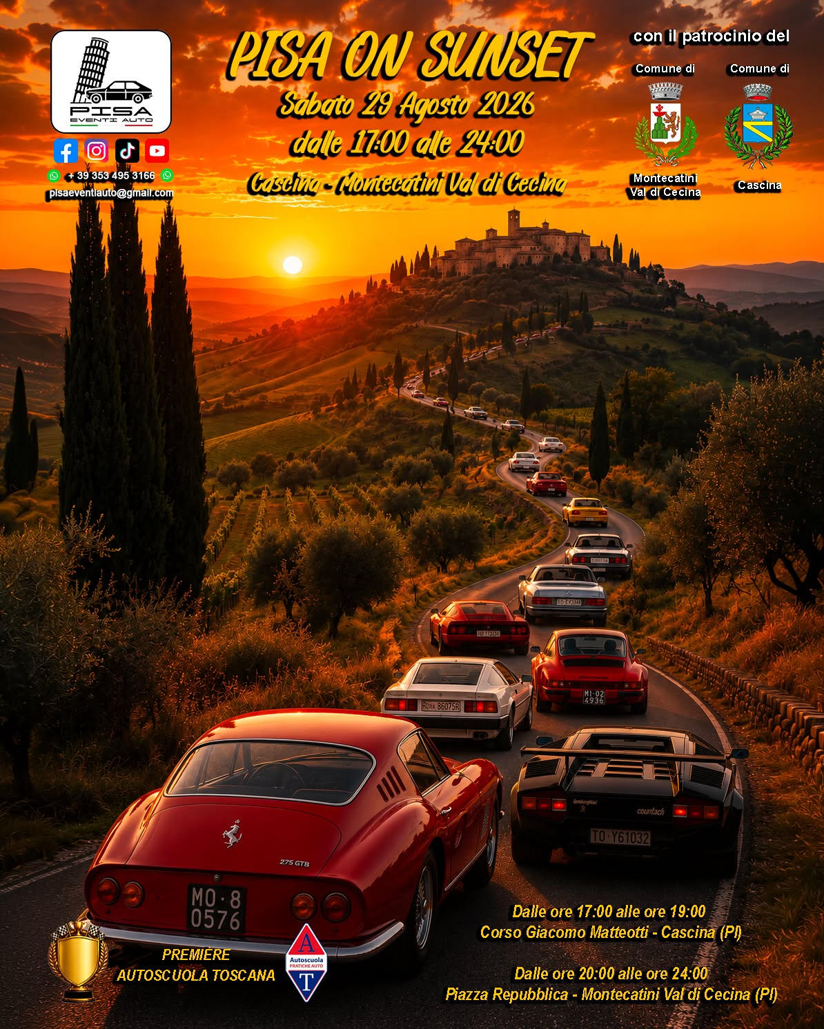 Pisa Eventi Auto August 26th, 2026